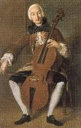 Johann Wolfgang von Goethe who worked in vienna and madrid. he was a fine cellist Germany oil painting artist